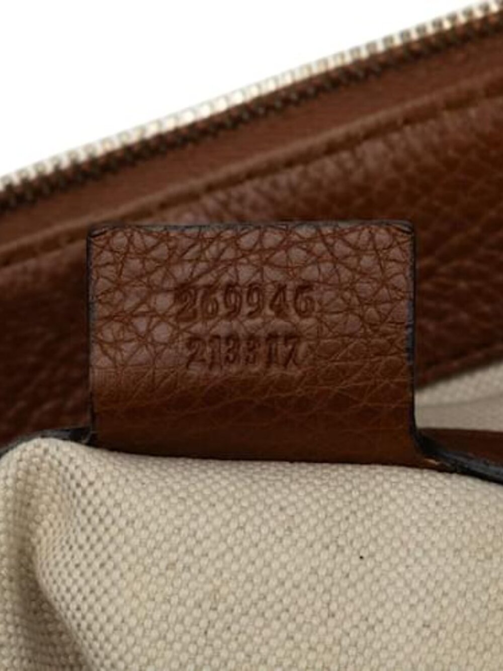 Gucci GG Canvas Bella Tote Bag 269946 Brown - COA included with purchase - Picture 8 of 12